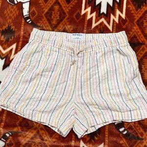Girls old navy striped shorts